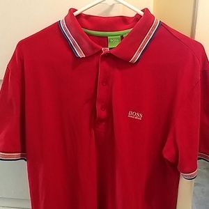 Boss Polo Shirt Red - size M - modern fit